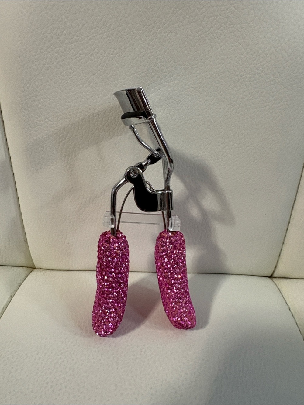 Pink Rhinestone Eyelash Curler